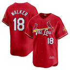 St. Louis Cardinals #18 Jordan Walker Red MWATKINS City Connect Limited Player Jersey