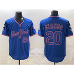 New York Mets #20 Pete Alonso Royal MWATKINS 2025 Spring Training Stitched Jersey