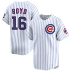Chicago Cubs #16 Matthew Boyd White MWATKINS Home Limited Stitched Jersey