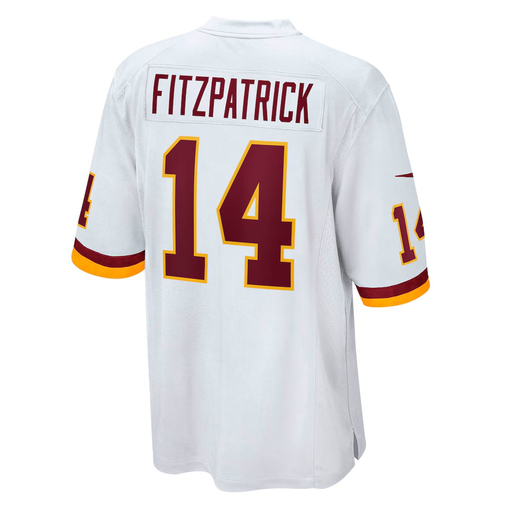 W.Football Team #14 Ryan Fitzpatrick White MWATKINS Game Jersey