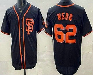San Francisco Giants #62 Logan Webb Black MWATKINS Limited Jersey