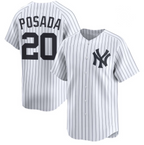 New York Yankees #20 Jorge Posada White MWATKINS Cool Base Stitched Jersey