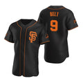 San Francisco Giants #9 Brandon Belt 2020 Black MWATKINS Jersey