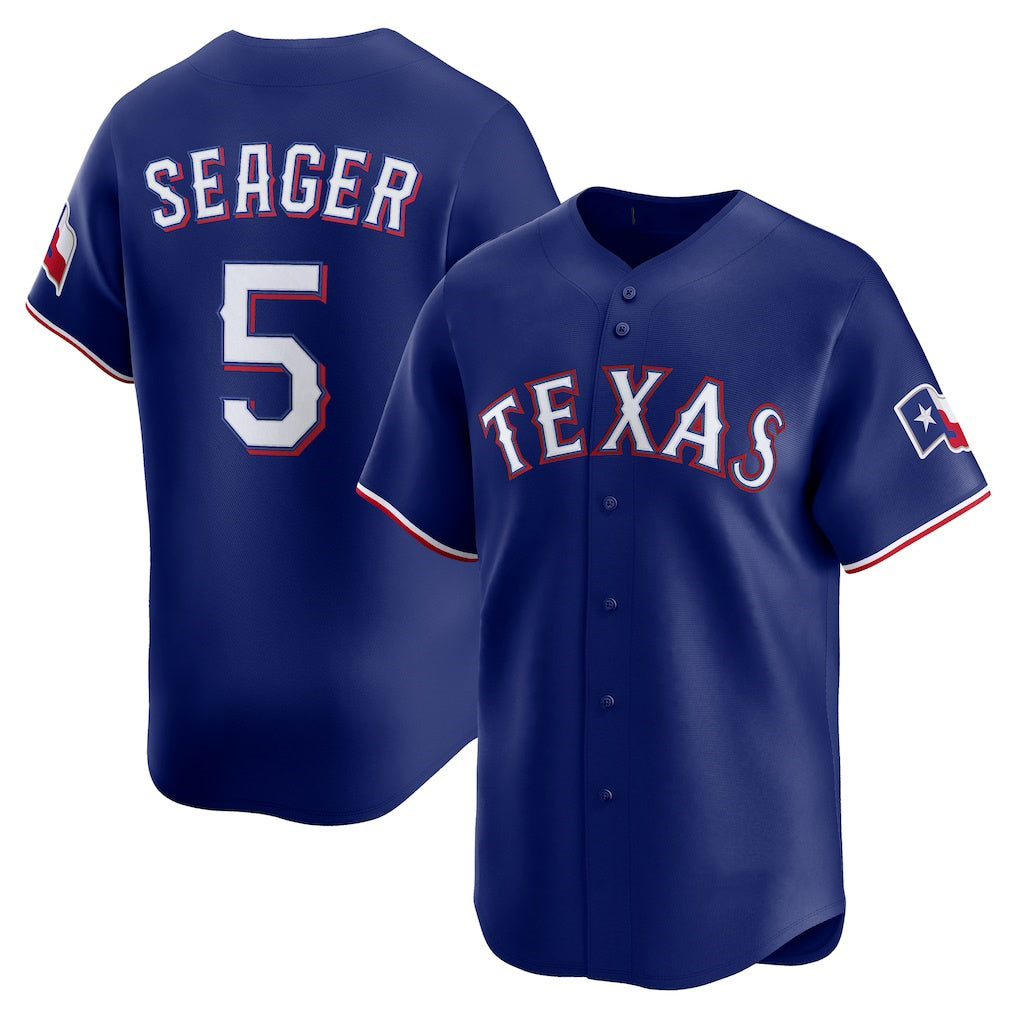 Texas Rangers #5 Corey Seager Royal MWATKINS Alternate 2 Limited Jersey