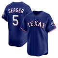 Texas Rangers #5 Corey Seager Royal MWATKINS Alternate 2 Limited Jersey