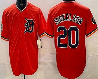 Detroit Tigers #20 Spencer Torkelson Orange MWATKINS Limited Jersey