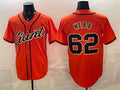 San Francisco Giants #62 Logan Webb Orange MWATKINS Cool Base Stitched Jersey
