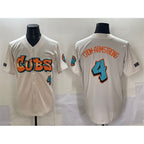 Chicago Cubs #4 Pete Crow-Armstrong Cream MWATKINS 'Graffiti North Side Edition' Vapor Premier Limited Stitched Jersey