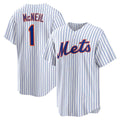 New York Mets #1 Jeff McNeil White MWATKINS Home Replica Player Jersey