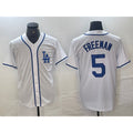 Los Angeles Dodgers #5 Freddie Freeman White MWATKINS Cool Base Stitched Jersey