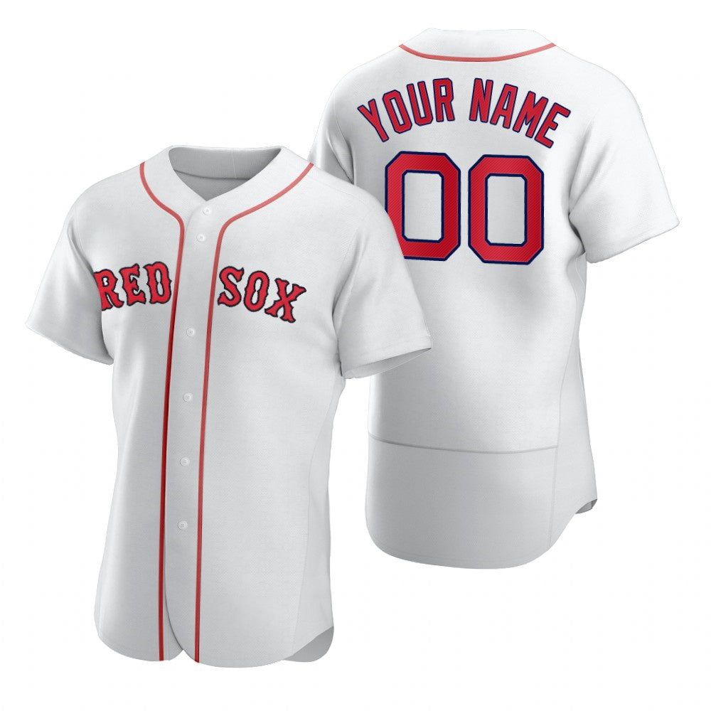 Custom Boston Red Sox White MWATKINS 2020 Stitched Flex Base Jersey