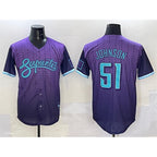 Arizona Diamondbacks #51 Randy Johnson Purple MWATKINS 2025 City Connect Limited Stitched Jersey