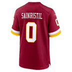 W.Commanders #0 Mike Sainristil Burgundy MWATKINS Game Jersey