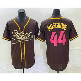 San Diego Padres #44 Joe Musgrove Brown MWATKINS NEW 2023 City Connect Cool Base Stitched Jersey 2