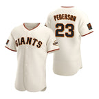 San Francisco Giants #23 Joc Pederson Cream MWATKINS Flex Base Stitched Jersey