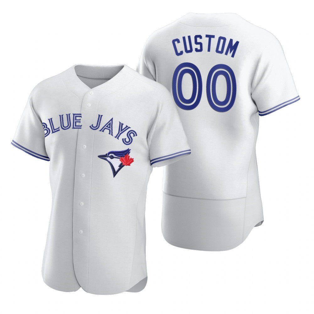 Custom Toronto Blue Jays White MWATKINS 2020 Stitched Flex Base Jersey