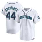 Seattle Mariners #44 Julio Rodr¨ªguez White MWATKINS Home Limited Player Jersey