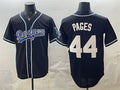 Los Angeles Dodgers #44 Andy Pages Black MWATKINS Stitched Jersey