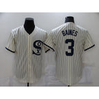 Chicago White Sox #3 Harold Baines 2021 Cream MWATKINS Field of Dreams Name Cool Base Stitched Jersey