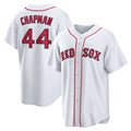 Boston Red Sox #44 Aroldis Chapman White MWATKINS Home Replica Jersey