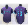 Arizona Diamondbacks #23 Zac Gallen Purple MWATKINS 2025 City Connect Limited Stitched Jersey