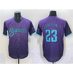Arizona Diamondbacks #23 Zac Gallen Purple MWATKINS 2025 City Connect Limited Stitched Jersey