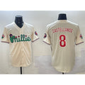 Philadelphia Phillies #8 Nick Castellanos Cream MWATKINS Phanatic Limited Stitched Jersey