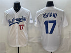 Los Angeles Dodgers #17 Shohei Ohtani White MWATKINS Alternate Stadium Stitched Jersey