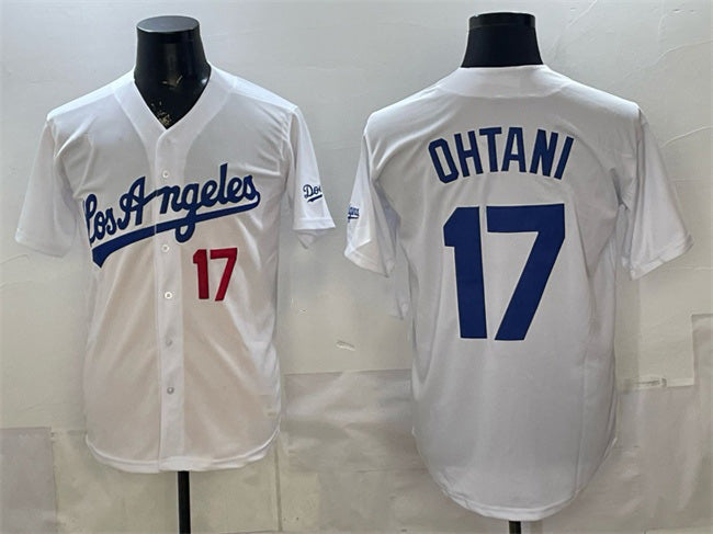 Los Angeles Dodgers #17 Shohei Ohtani White MWATKINS Alternate Stadium Stitched Jersey