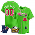 Custom Atlanta Braves Atliens Vapor Premier Limited Jersey V2 ¨C Green MWATKINS
