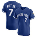 Kansas City Royals #7 Bobby Witt Jr. Royal MWATKINS Alternate 2 Elite Player Jersey