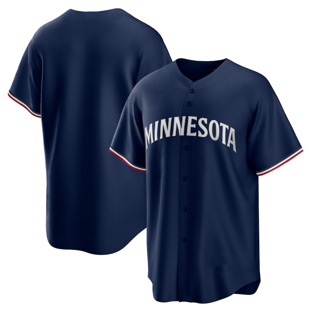 Minnesota Twins Navy MWATKINS Alternate Replica Team Logo Jersey