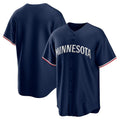 Minnesota Twins Navy MWATKINS Alternate Replica Team Logo Jersey
