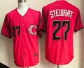 Cincinnati Reds #27 Sal Stewart Red MWATKINS 2026 City Connect Stadium Jersey