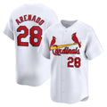 St. Louis Cardinals #28 Nolan Arenado White MWATKINS Home Limited Player Jersey