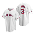 Los Angeles Angels #3 Waylor Ward White MWATKINS Cool Base Stitched Jersey