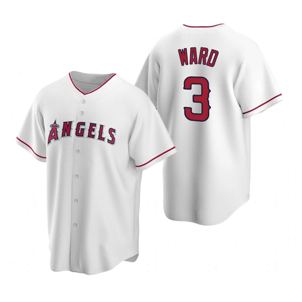 Los Angeles Angels #3 Waylor Ward White MWATKINS Cool Base Stitched Jersey