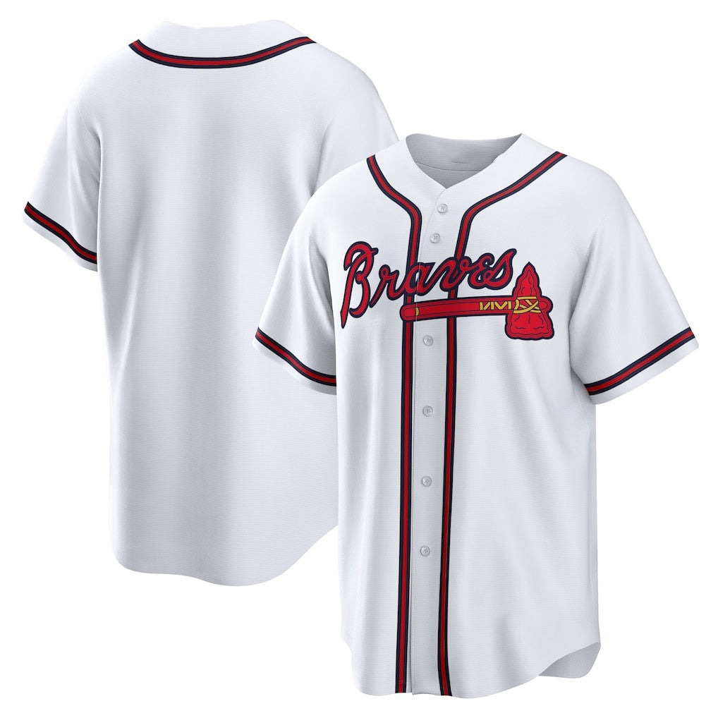 Atlanta Braves White MWATKINS Home Replica Team Jersey