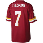 W.Football Team #7 Joe Theismann Mitchell & Ness Burgundy MWATKINS Legacy Replica Jersey