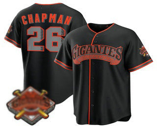 San Francisco Giants #26 Matt Chapman Black MWATKINS 2026 Alternate Stadium Stitched Jersey