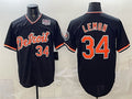 Detroit Tigers #34 Chet Lemon Black MWATKINS 2026 Alternate USA 250' Patch Vapor Premier Limited Stitched Jersey