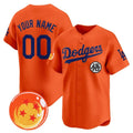 Custom Los Angeles Dodgers x Dragon Ball Orange MWATKINS Vapor Premier Limited Jersey - Stitched
