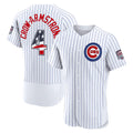 Chicago Cubs #4 Pete Crow-Armstrong USA 250 Fourth of July Home Authentic Jersey - White MWATKINS