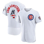 Chicago Cubs #4 Pete Crow-Armstrong USA 250 Fourth of July Home Authentic Jersey - White MWATKINS