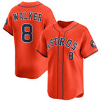 Houston Astros #8 Christian Walker Orange MWATKINS 2025 Alternate Limited Stitched Jersey