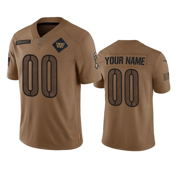Custom W.Commanders Active Player 2023 Brown MWATKINS Salute To Setvice Limited Stitched Jersey