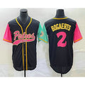 San Diego Padres #2 Xander Bogaerts Black MWATKINS NEW 2023 City Connect Cool Base Stitched Jersey 2