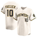 Milwaukee Brewers #10 Sal Frelick Cream MWATKINS Home Limited Player Jersey