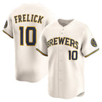 Milwaukee Brewers #10 Sal Frelick Cream MWATKINS Home Limited Player Jersey