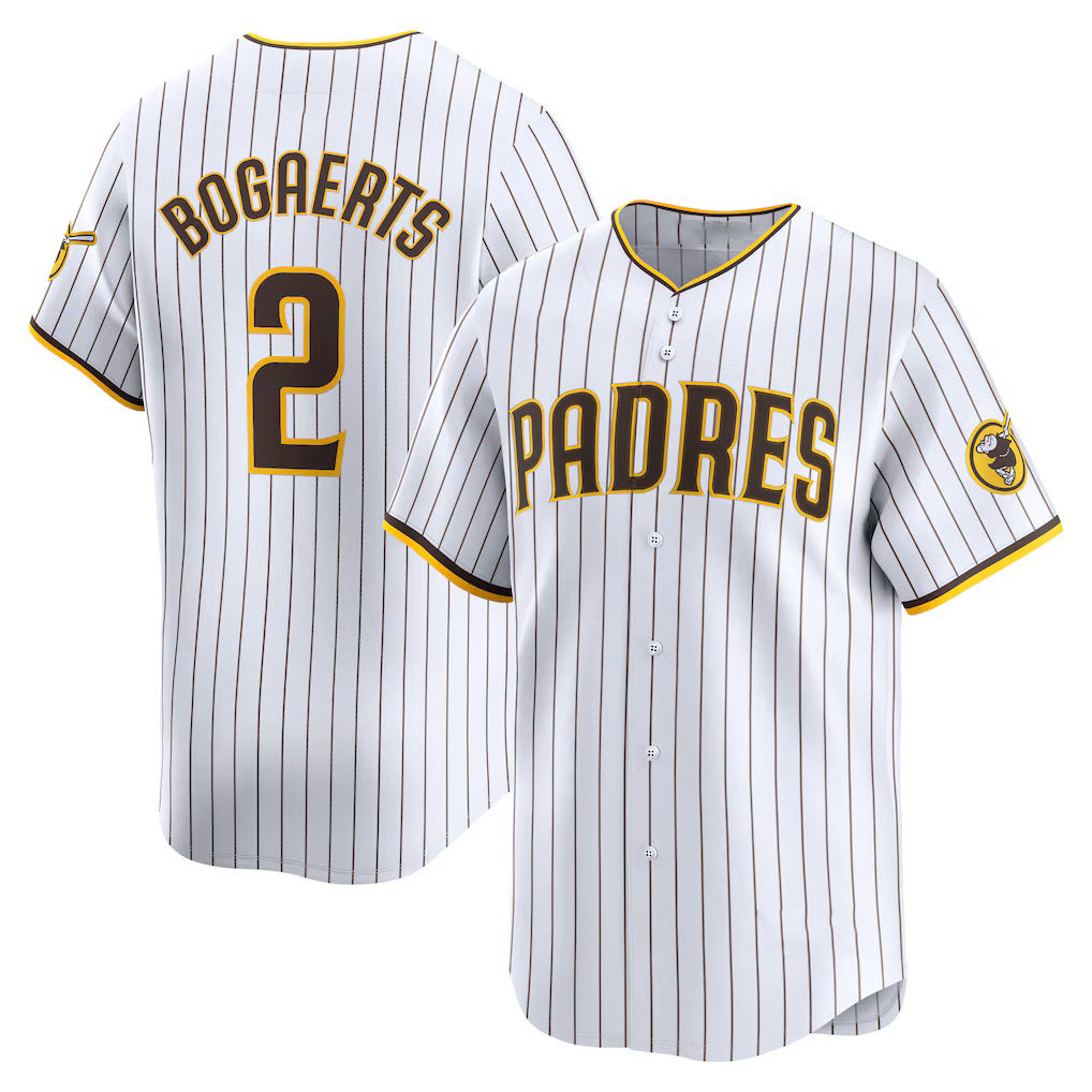 San Diego Padres #2 Xander Bogaerts White MWATKINS Home Limited Player Jersey